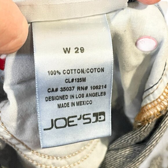 Joe's Jeans Womens 29 Blue‎ The Billie Crop Boyfriend Slim Rika Japanese Denim - Picture 6 of 7